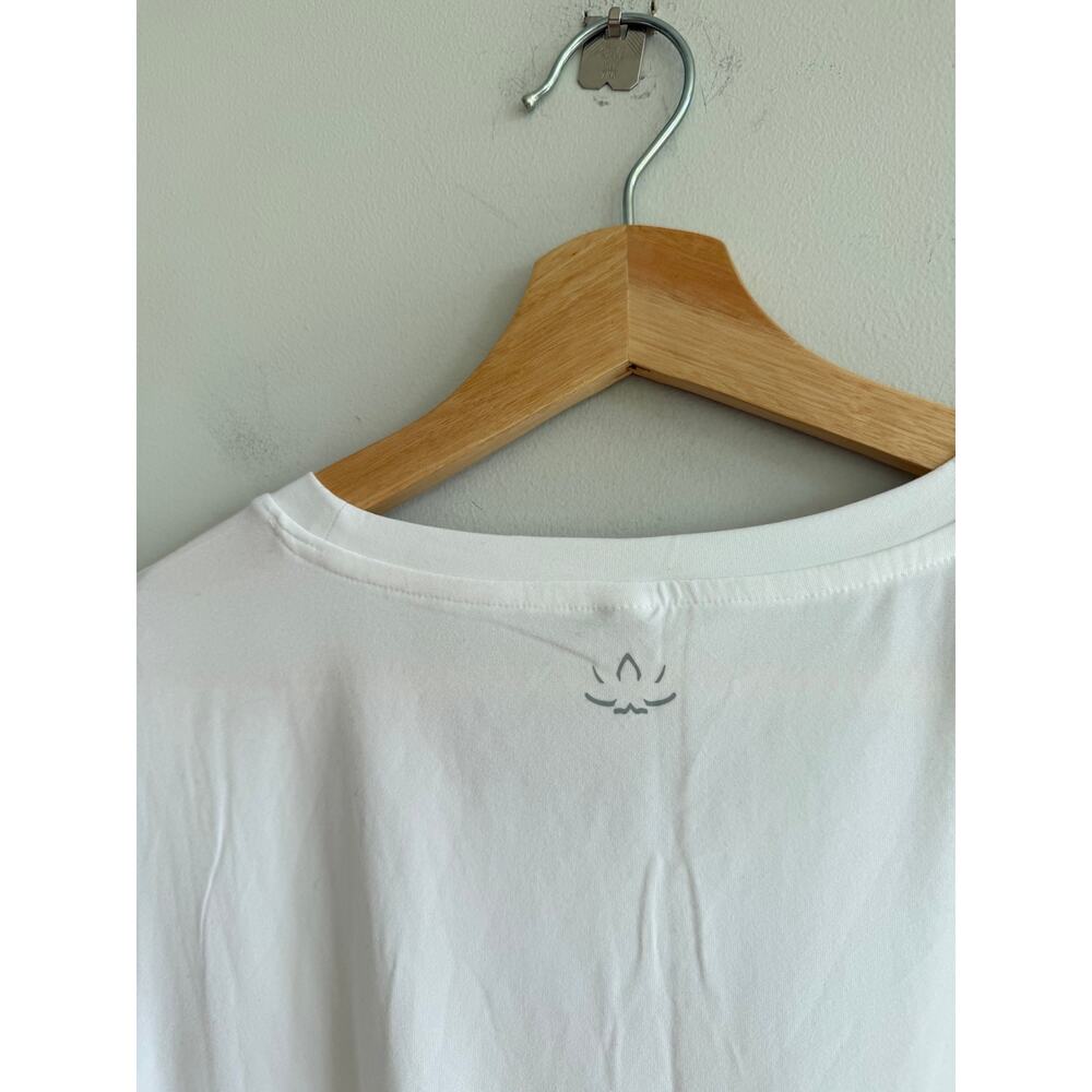 Beyond Yoga Featherweight On The Down Short Sleeve Activewear Top White XL NWT - Picture 8 of 9